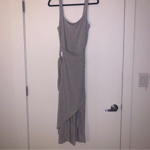 Aritzia Wrap Sweater Midi Dress